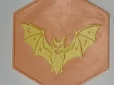 Halloween Vampire Bat Coaster Hexagonal-0