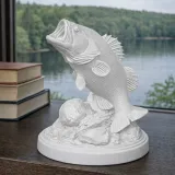 Rising Bass Trophy Sculpture