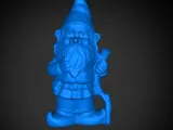 Garden gnome With a Walking Stick-0