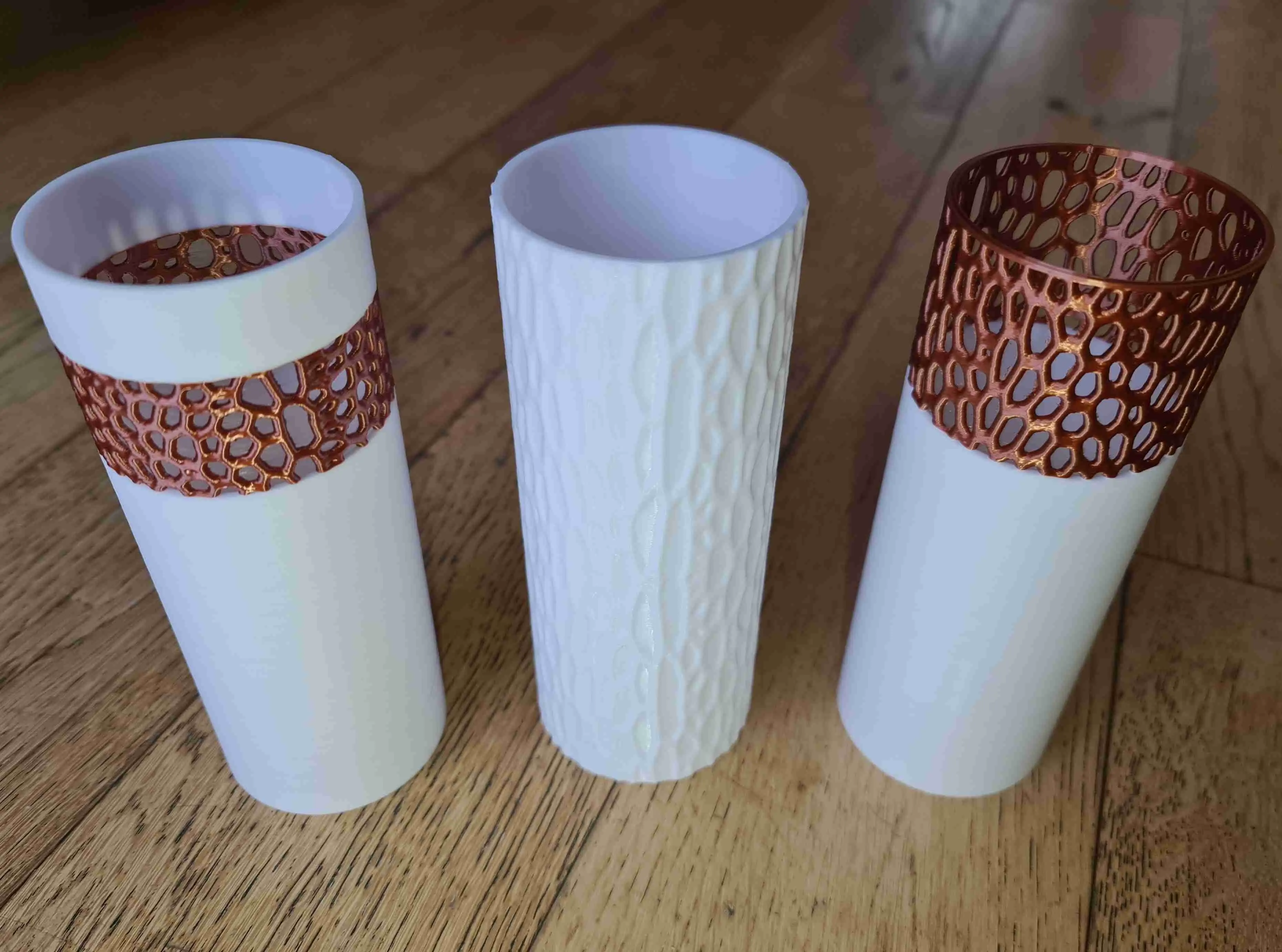 Voronoï Bloemenvaas Set van 3 Eigentijdse organische ontwerpen