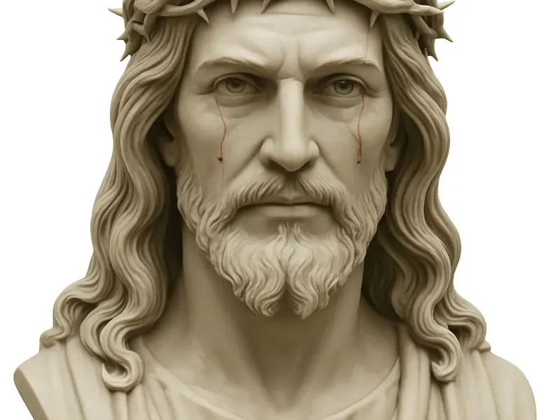 Jesus Cristo com coroa 
