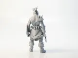 Axe Warrior Fantasy Figurine 3D Printable-2