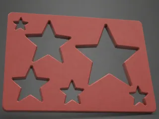 Star Stencil Quick Print 
