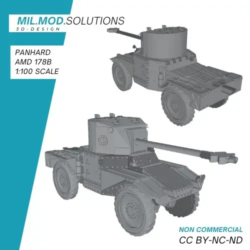 Panhard AMD 178B Tabletop WW2 Bolt Action