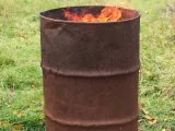 Burn barrel rusted-0