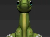 CUTE BRACHIOSAURUS (PRINT IN PLACE)-2