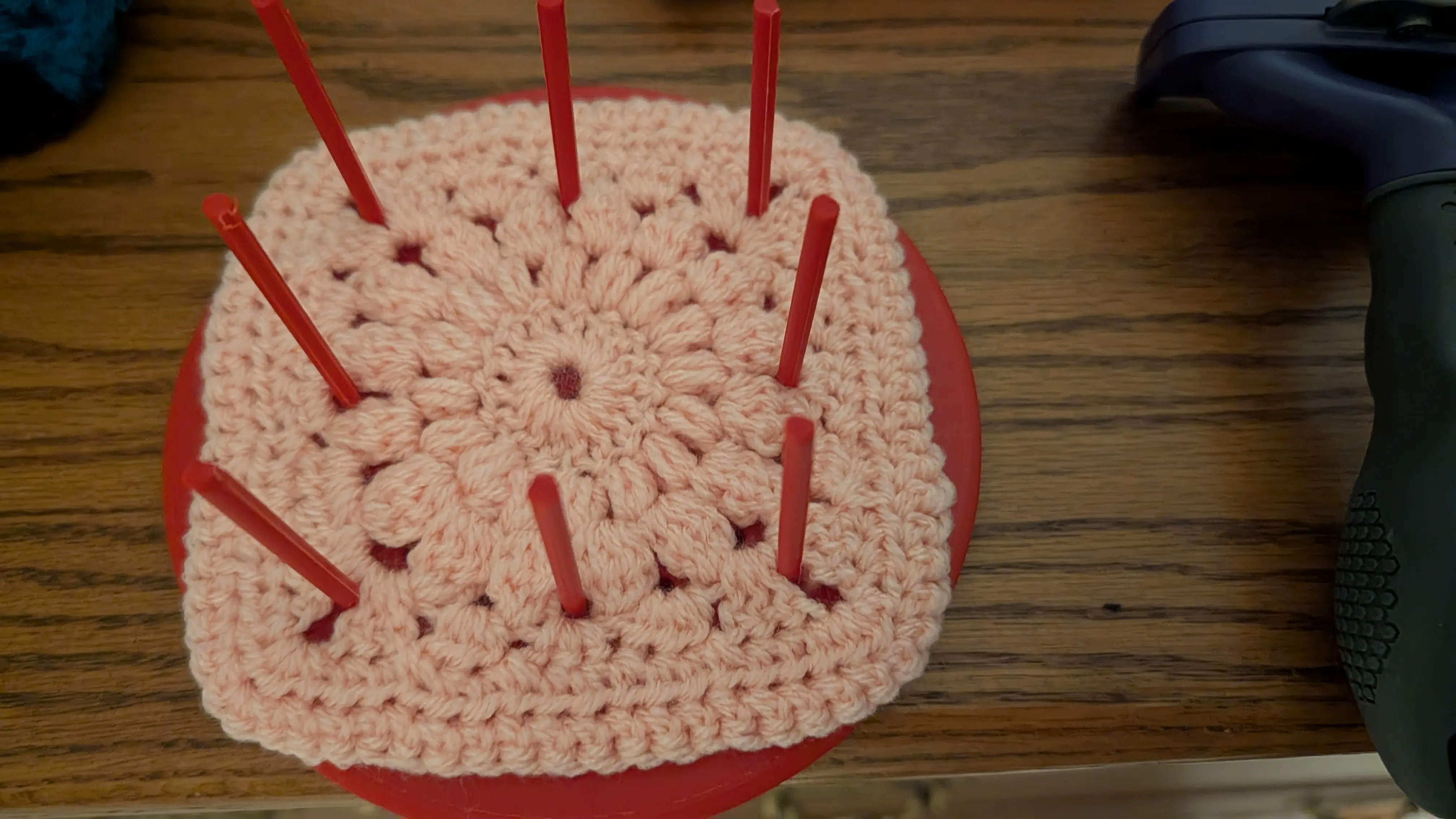 Small Round Crochet Blocking Board