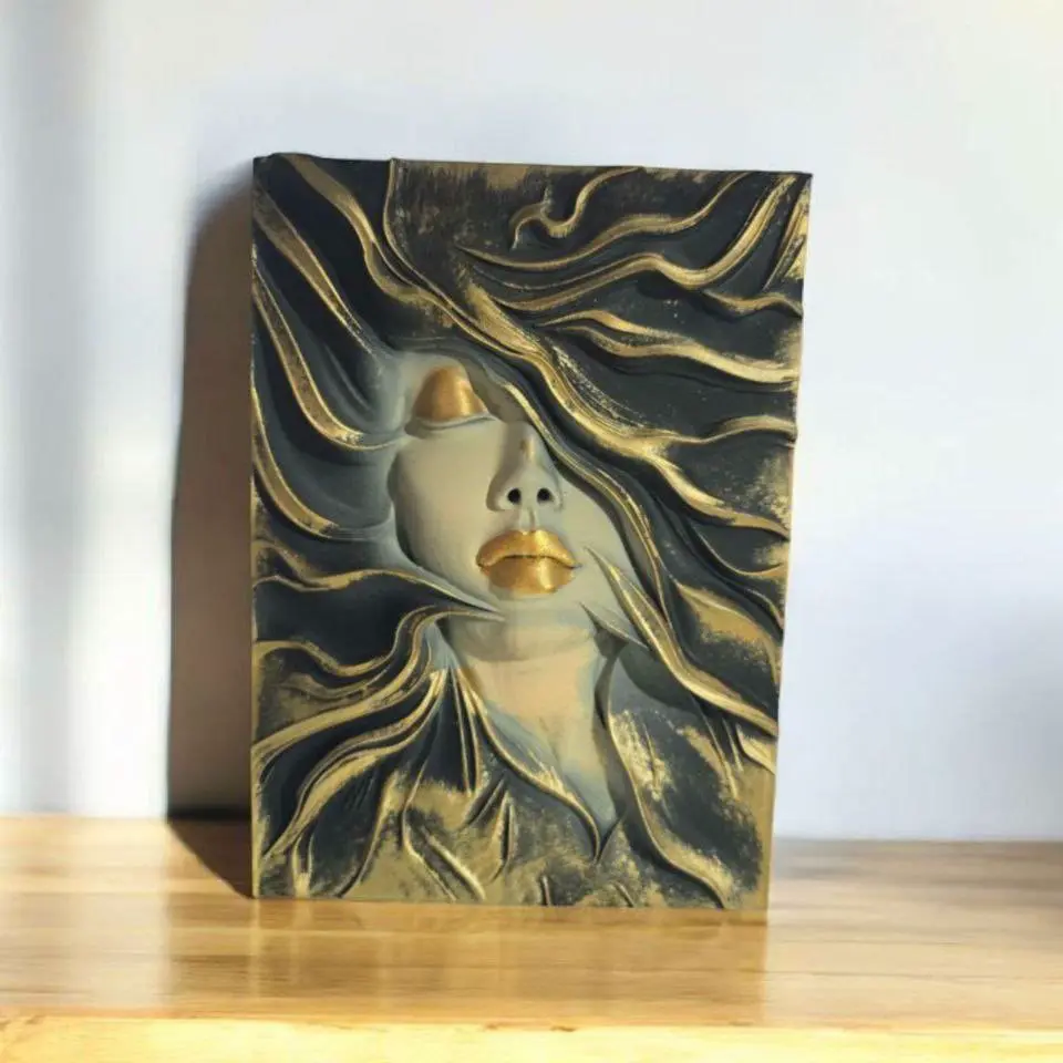 Modern Woman Relief Wall Art