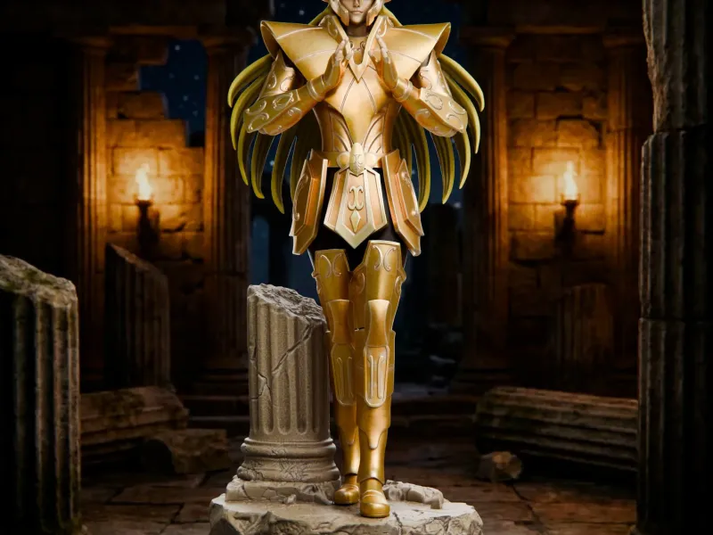Virgo Shaka - Saint Seiya STL - 3D-Druckmodell des Goldenen Heiligen