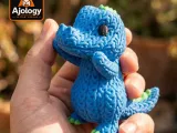 Knitted Cute Crocodile – STL & 3MF Files for 3D Printing-1
