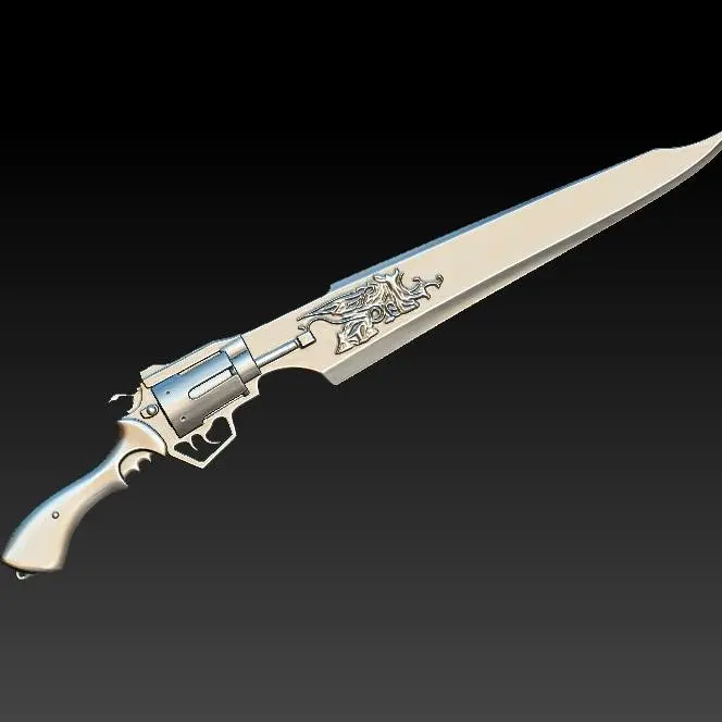 Fantassy swords and guns - 3D print 3D print model