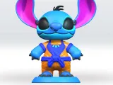 Stitch Goku 3D Model STL file Fanart-0