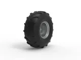Front wheel from Mud dragster Version 4 Scale 1:25-4