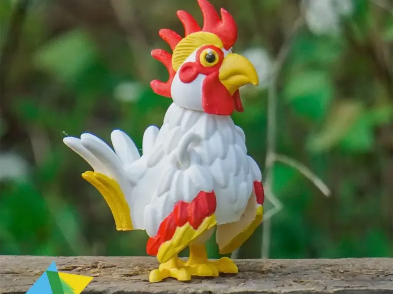 Pequeño gallo para imprimir en el lugar
