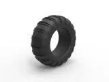 Dune buggy rear tire 22 Scale 1:25-1