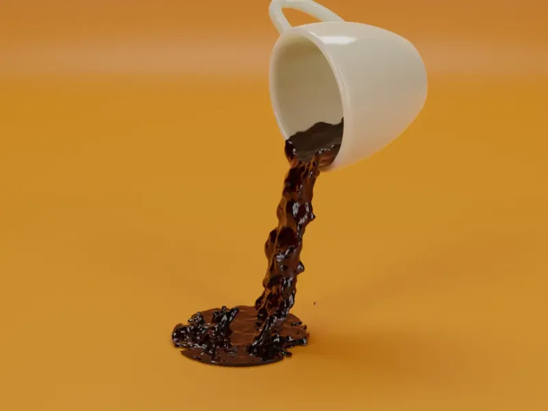 コーヒーのこぼれ