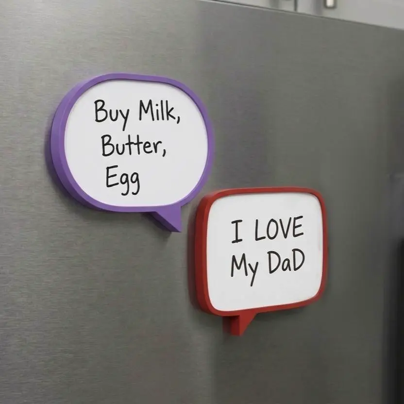 Speech Bubbles - Dual Color model + Magnet Ready model