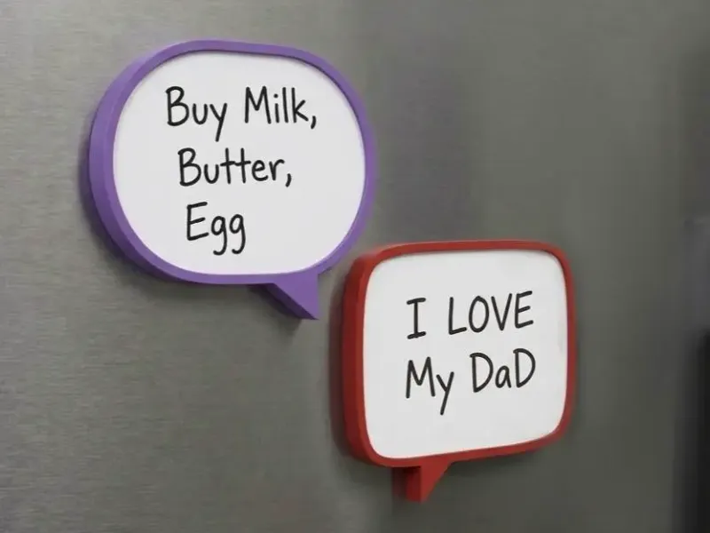 Speech Bubbles - Dual Color model + Magnet Ready model