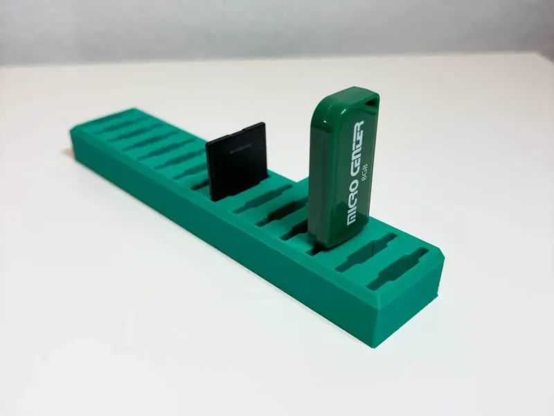 IKEA Skadis USB and SD card organizer