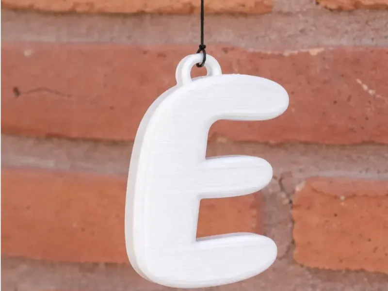 Letter E Keychain