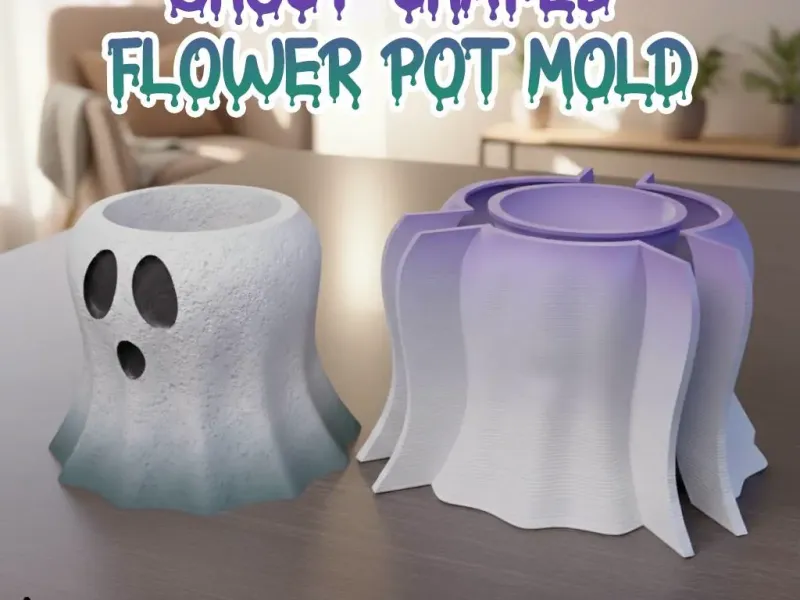 ハロウィンゴースト型 | 植木鉢 | キャンドルホルダー