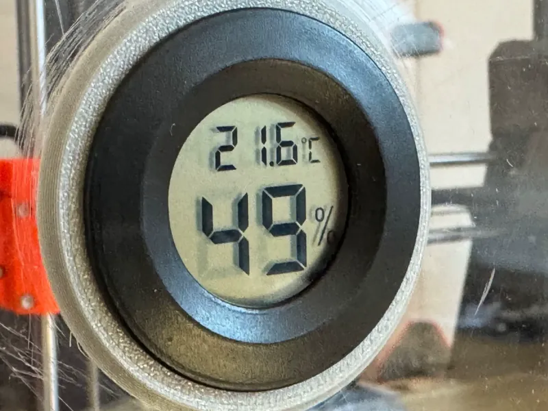 Thermometer/hygrometer ring holder