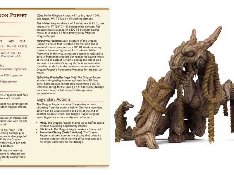 Dragon Puppet- September 2022 - Puppet masters apprentice-Pr