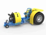 Pulling tractor with radial engine Scale 1:25-0