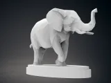 Elefante in Low Poly-2