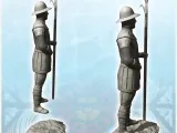 Medieval warrior in plain armor with spear (32) - miniatures-2