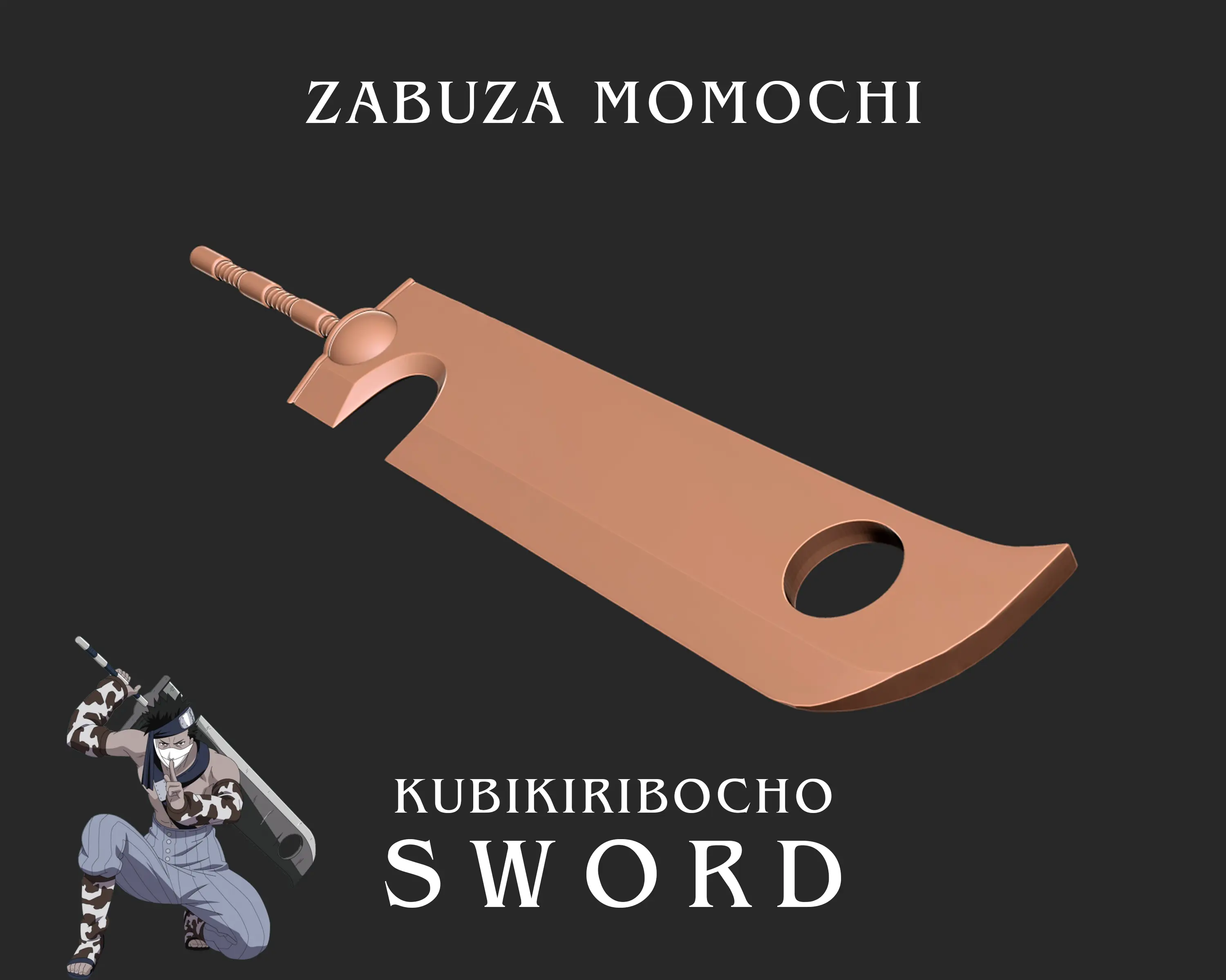 Zabuza Sword 3d print model