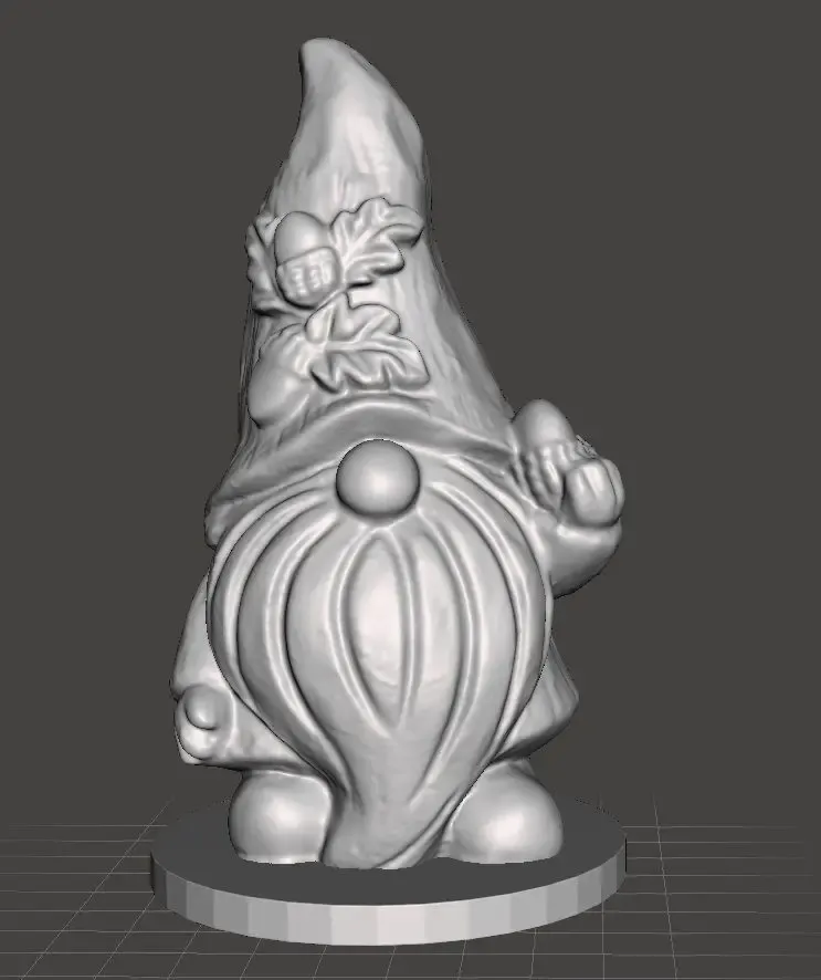 gnome holding acorn