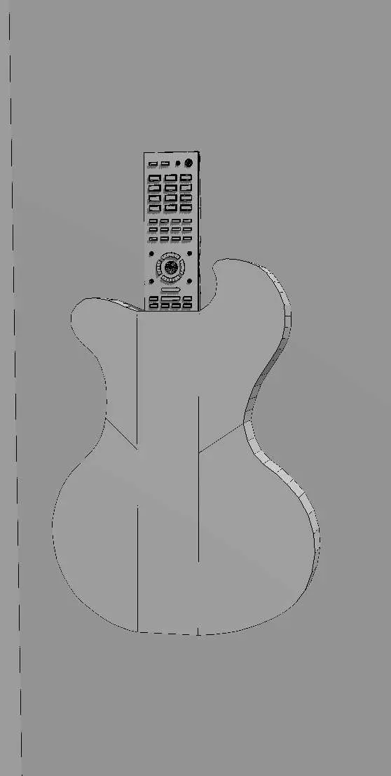 Modular Guitar Remote Holder - Sony Sound System