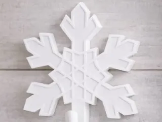 Snowflake Wall Hook – Minimalist Winter Wall Decor