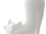 White Cat  Vase-1