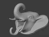 Elephant Head Wall Hanger Coat and Key Holder Hook-2