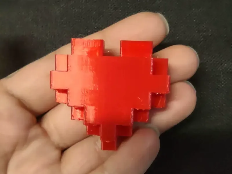 8-Bit Pixel Heart – Chunky Retro Blocky Valentine Gift