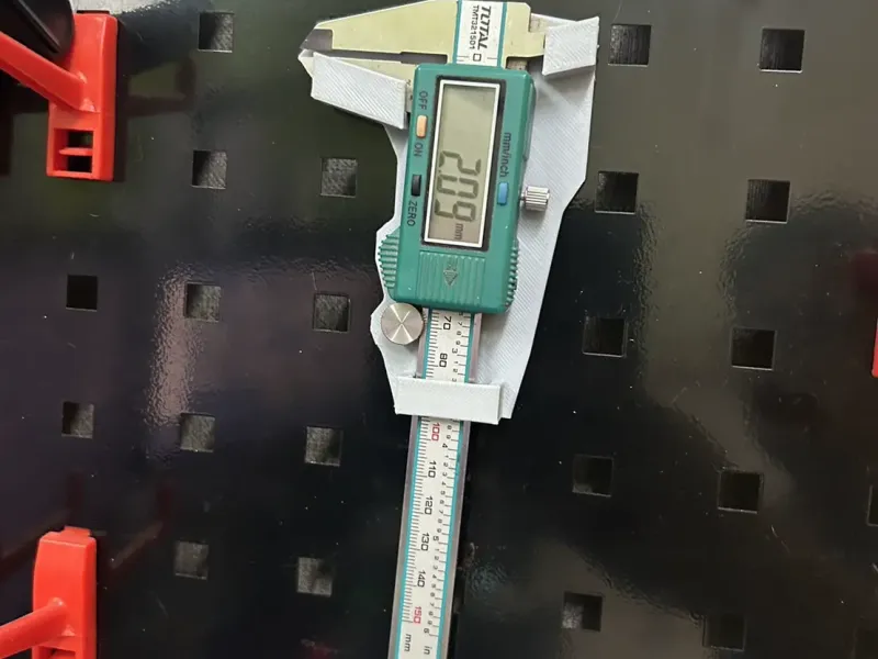 Vernier Caliper Holder for pegboard (square hole)