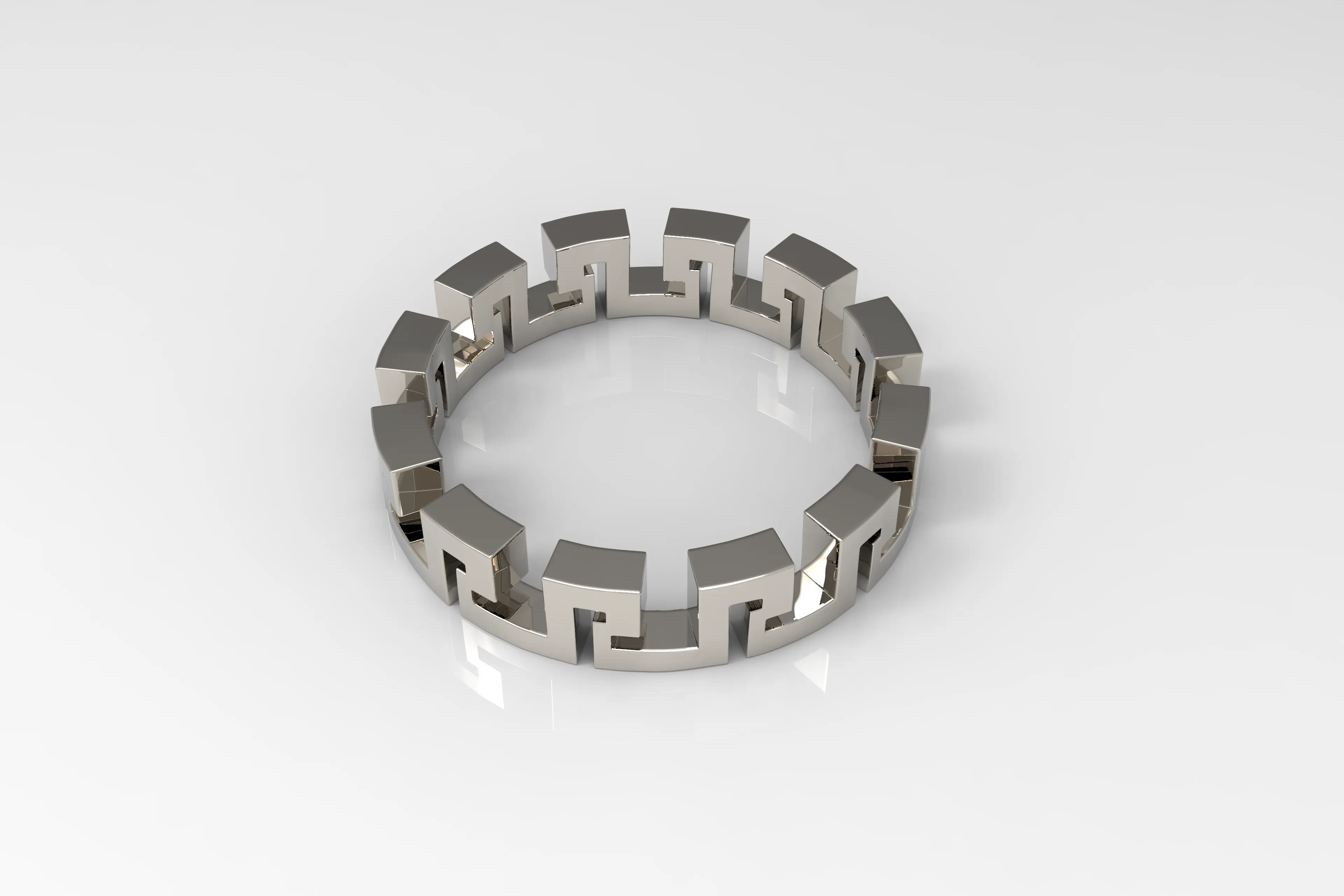 Anillo Meandros: Tallas (US) 12, 12.5 &amp; 13 | (EU) 67, 68.5, 70