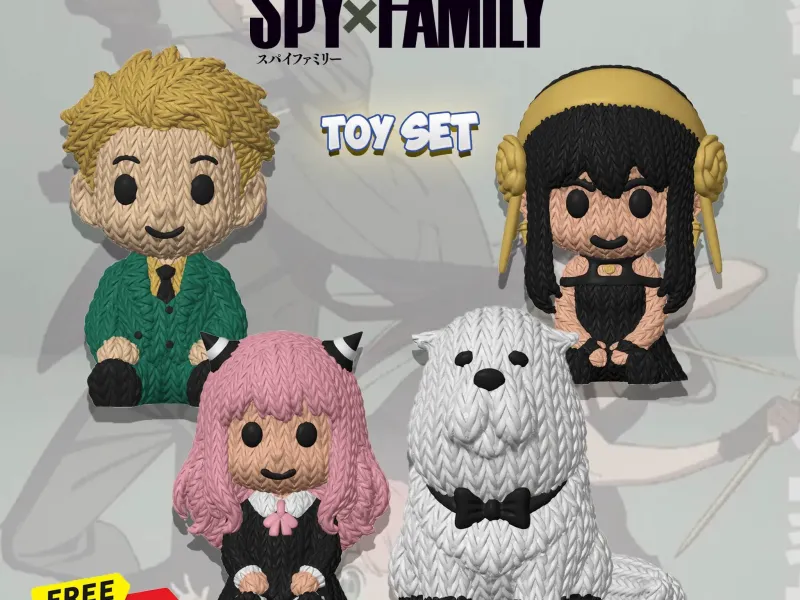 🎁 Buy 3 Models, Get 1 FREE! - Spy x Family - Knitted