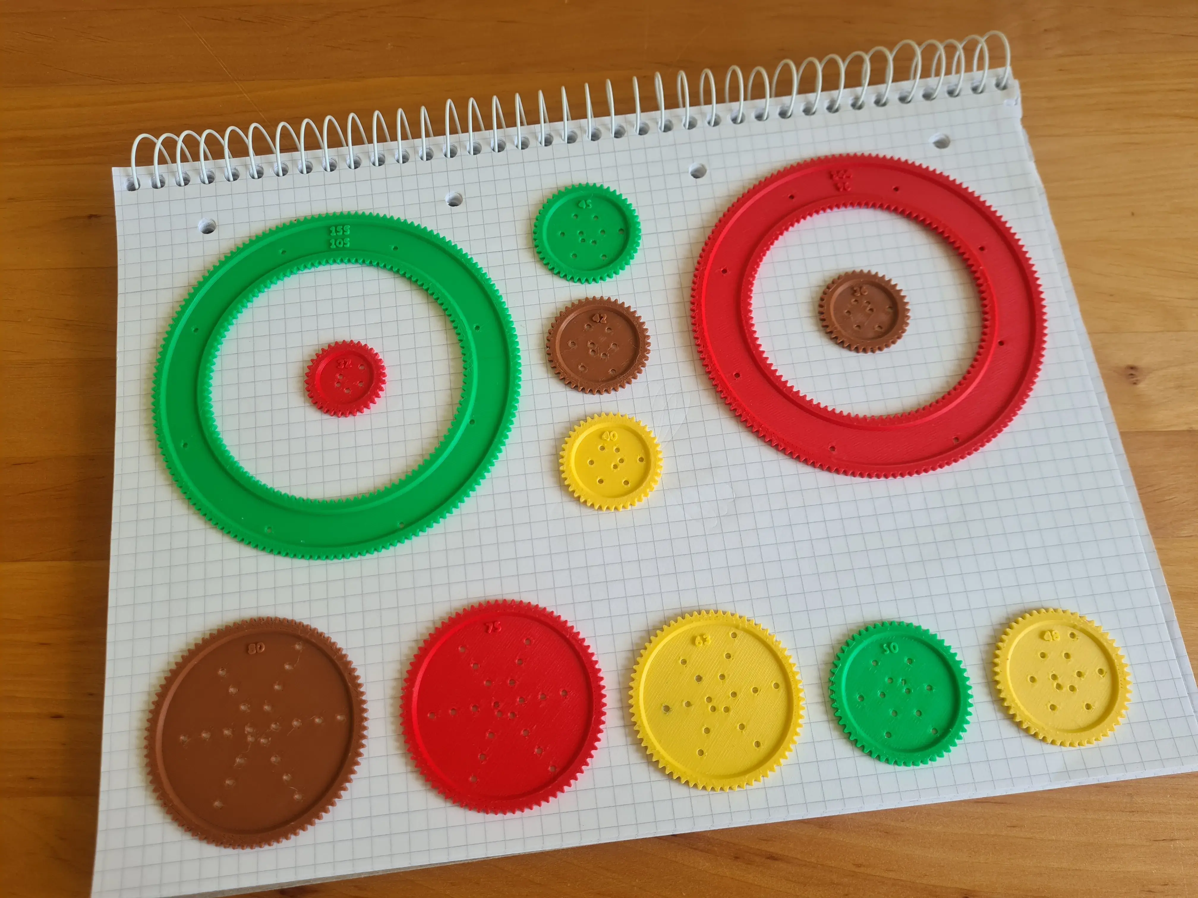 Spirograph drawing template