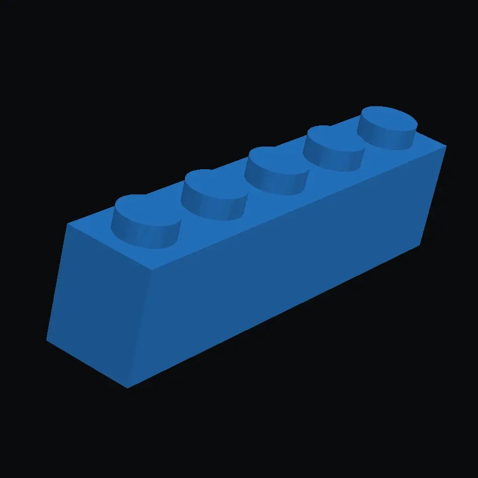 Lego Compatible Piece Brick 1x5