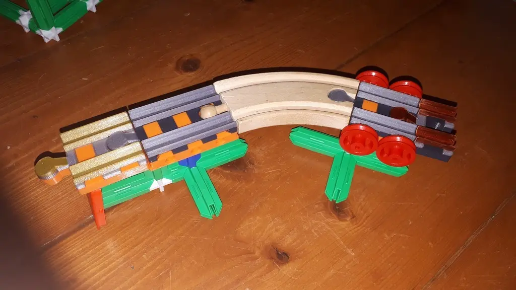 Wooden Railroad with sleepers