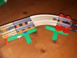 Wooden Railroad with sleepers-7