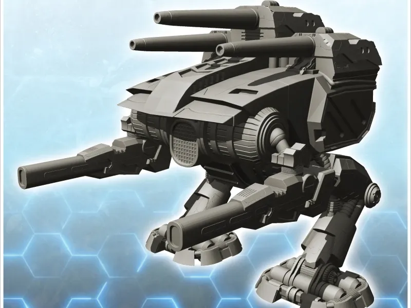 Hidos combat robot (15) - miniatures warhammer mini RPG scen