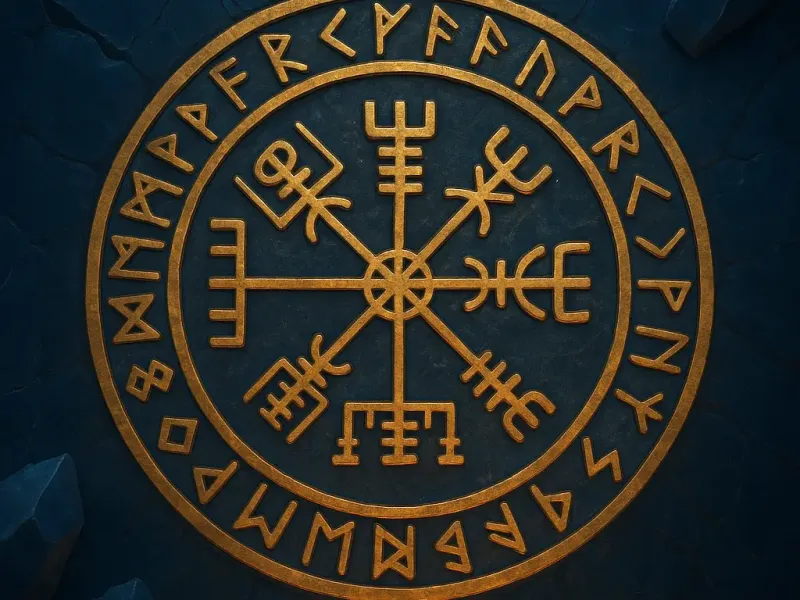 a Rune Vegvisir, Runic Compass, Веґвісір або Рунічний компас