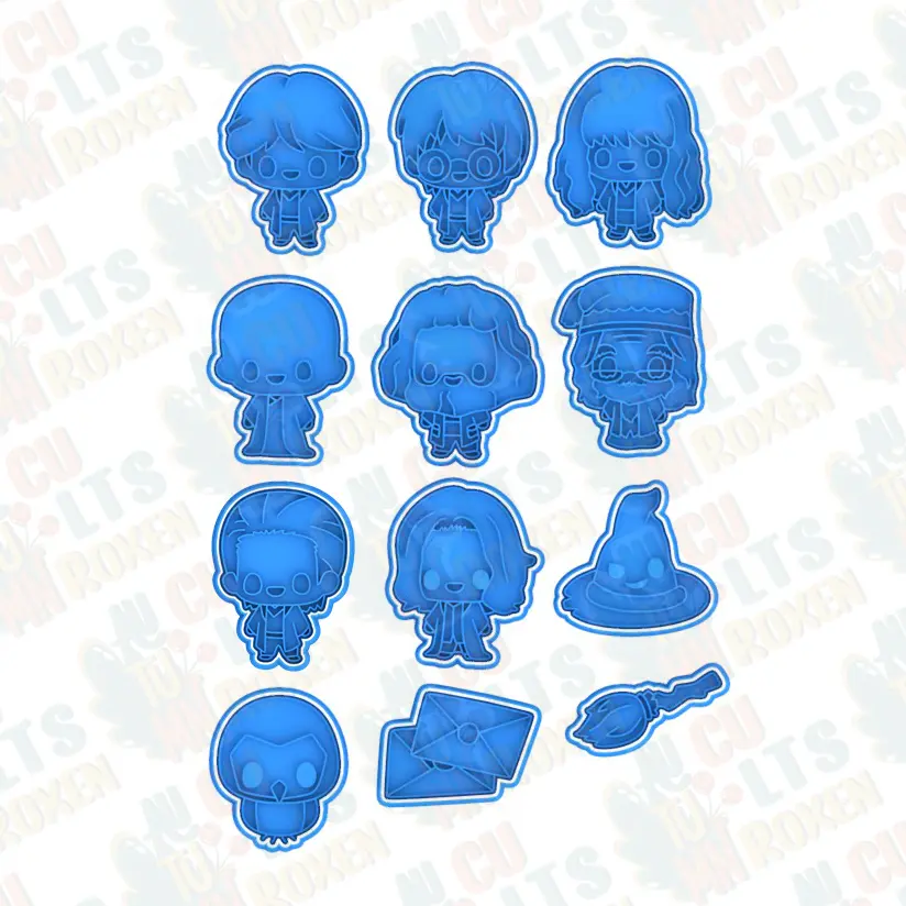 Harry Potter cookie cutter set of 12