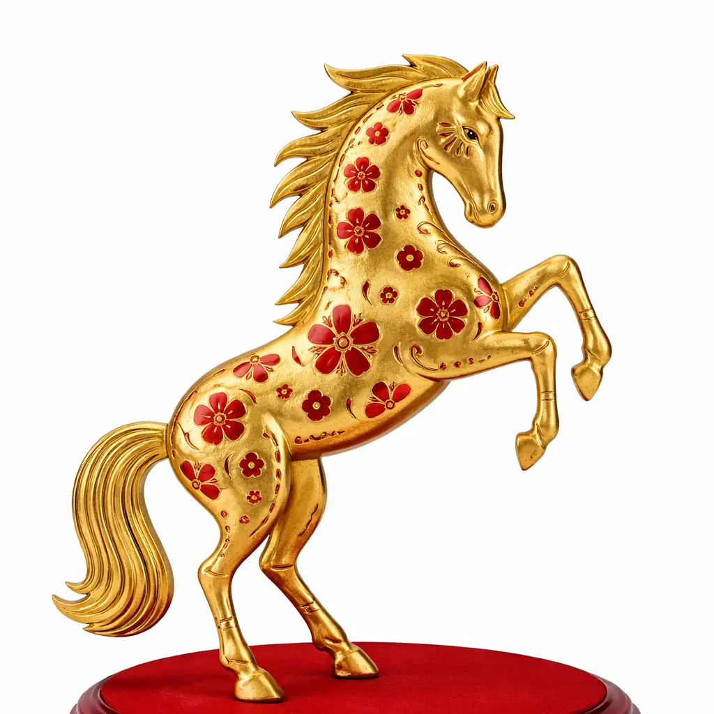 caballo del año chino 5 con relieve