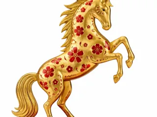 caballo del año chino 5 con relieve
