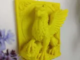 Wall panel with a Griffin design-2